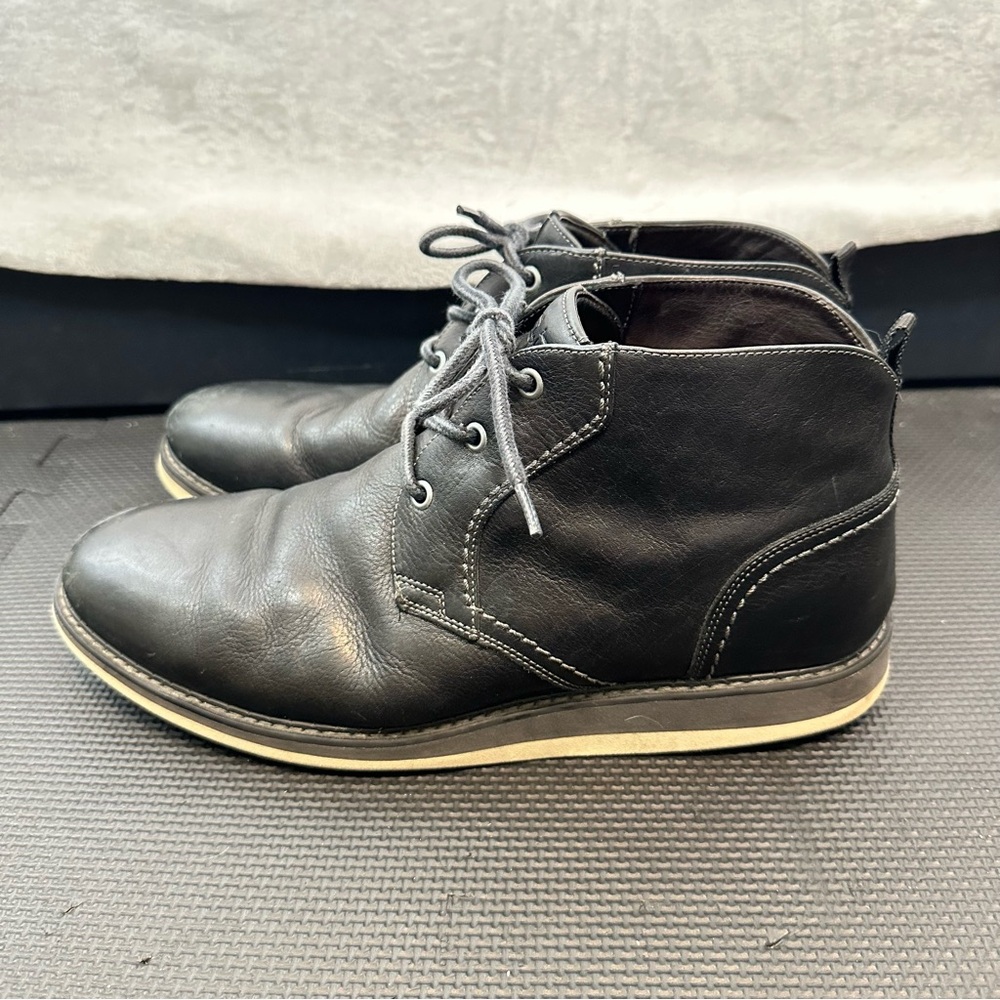 Flag LTD. Boots men’s 11.5 M black Bryson Waterproof Leather Chukka work casual